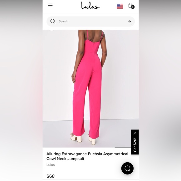 NWT Lulu’s Pink Alluring Extravagance Jumpsuit - Picture 2 of 6